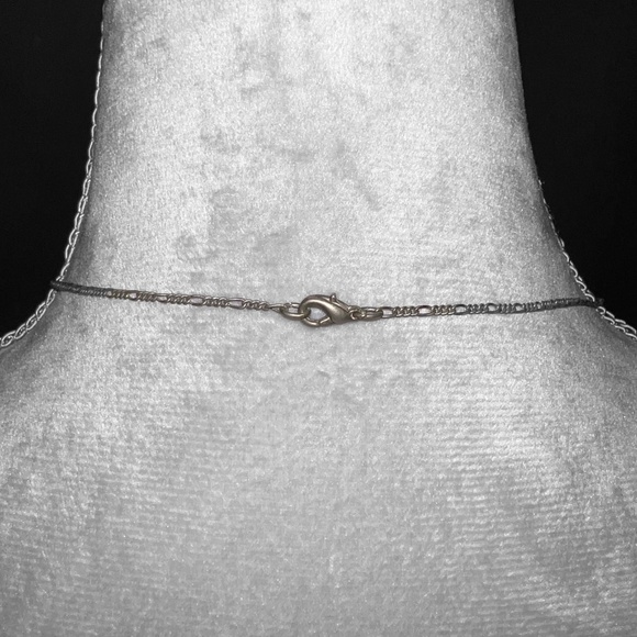 Dainty Black and Silver-Tone "Y" Necklace - Picture 2 of 4